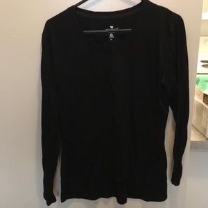 Black wool v-neck XL